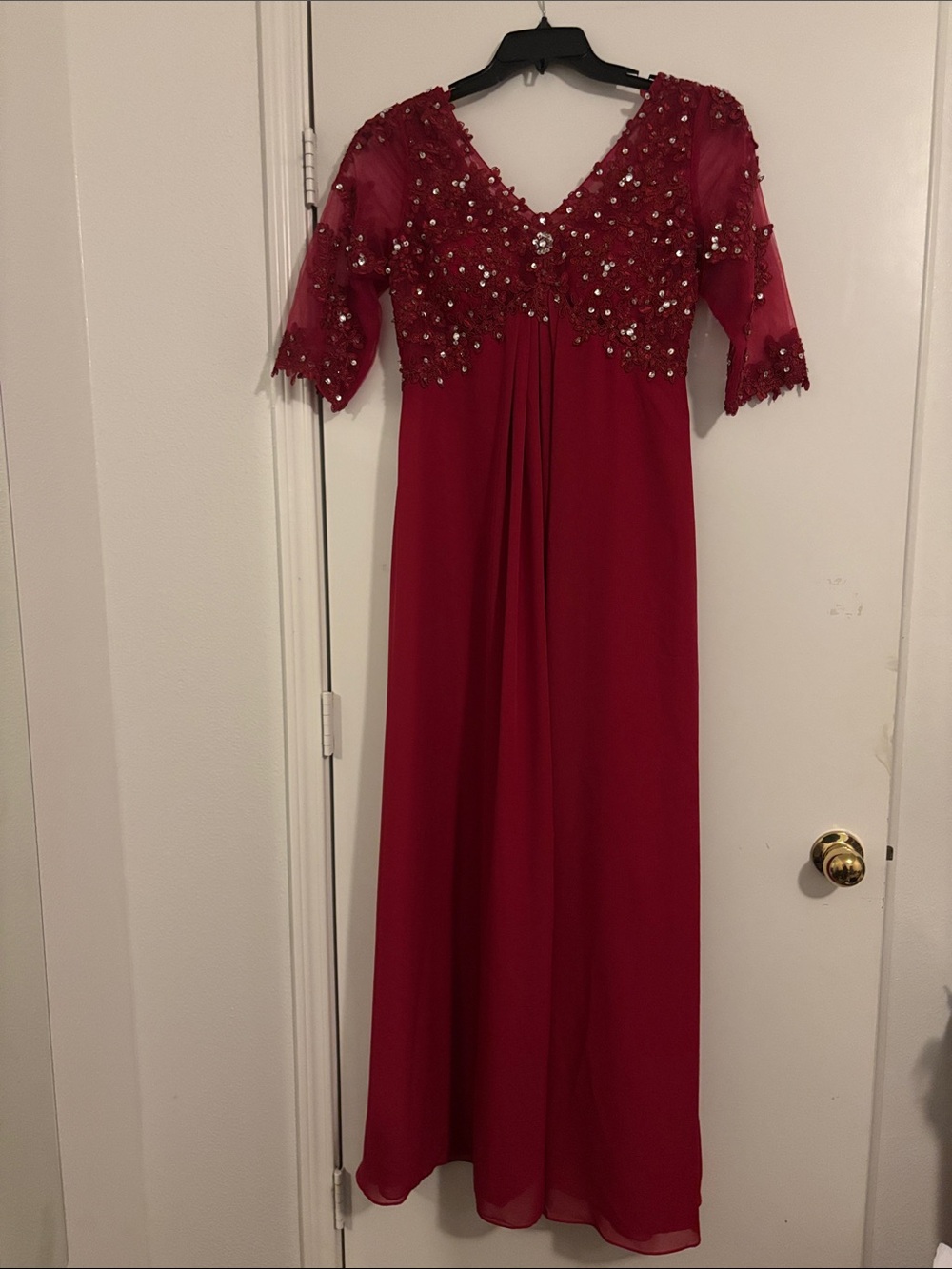 JJs House Deep Red/Burgundy Evening Dress